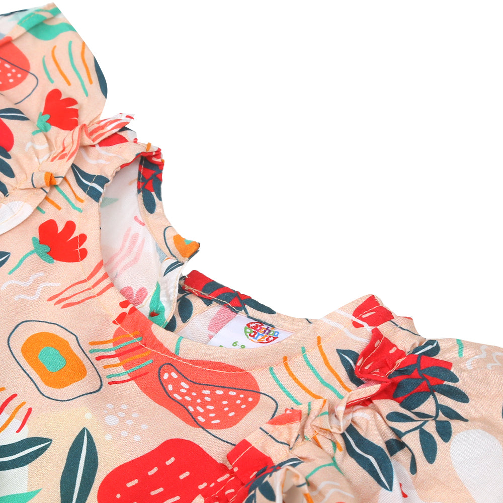 Infant Girls 2pcs Suit P1-Lt.Orange