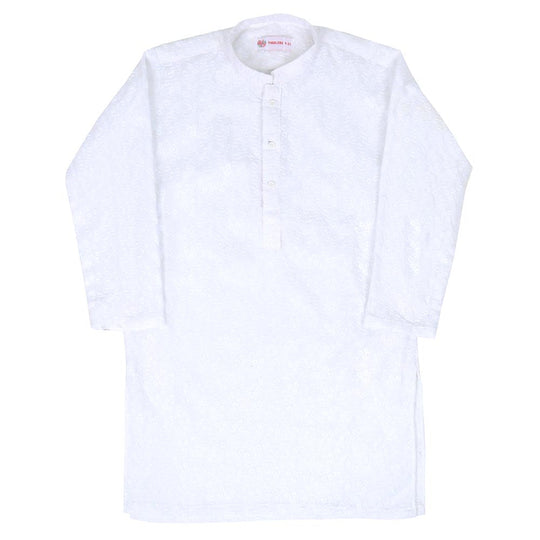 Boys Chicken Kurta - White