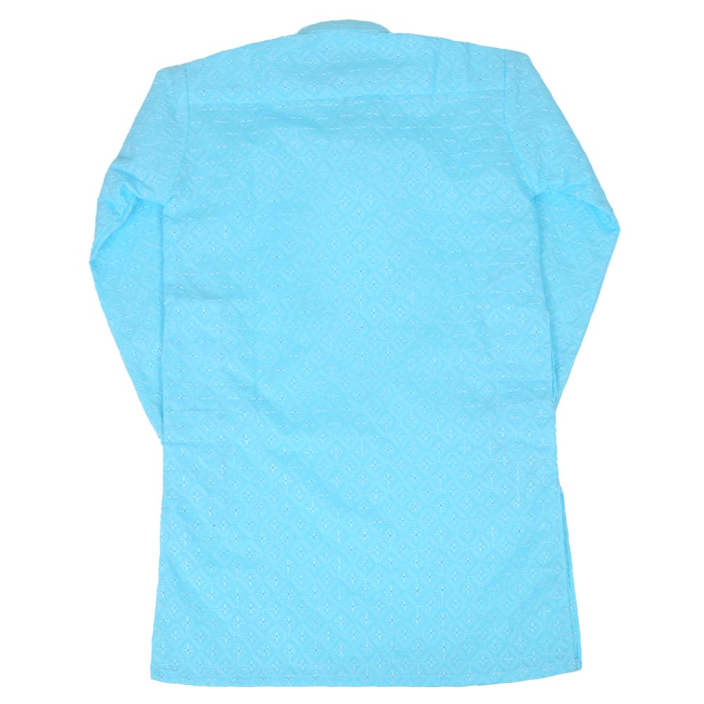 Boys Chicken Kurta - Sky Blue