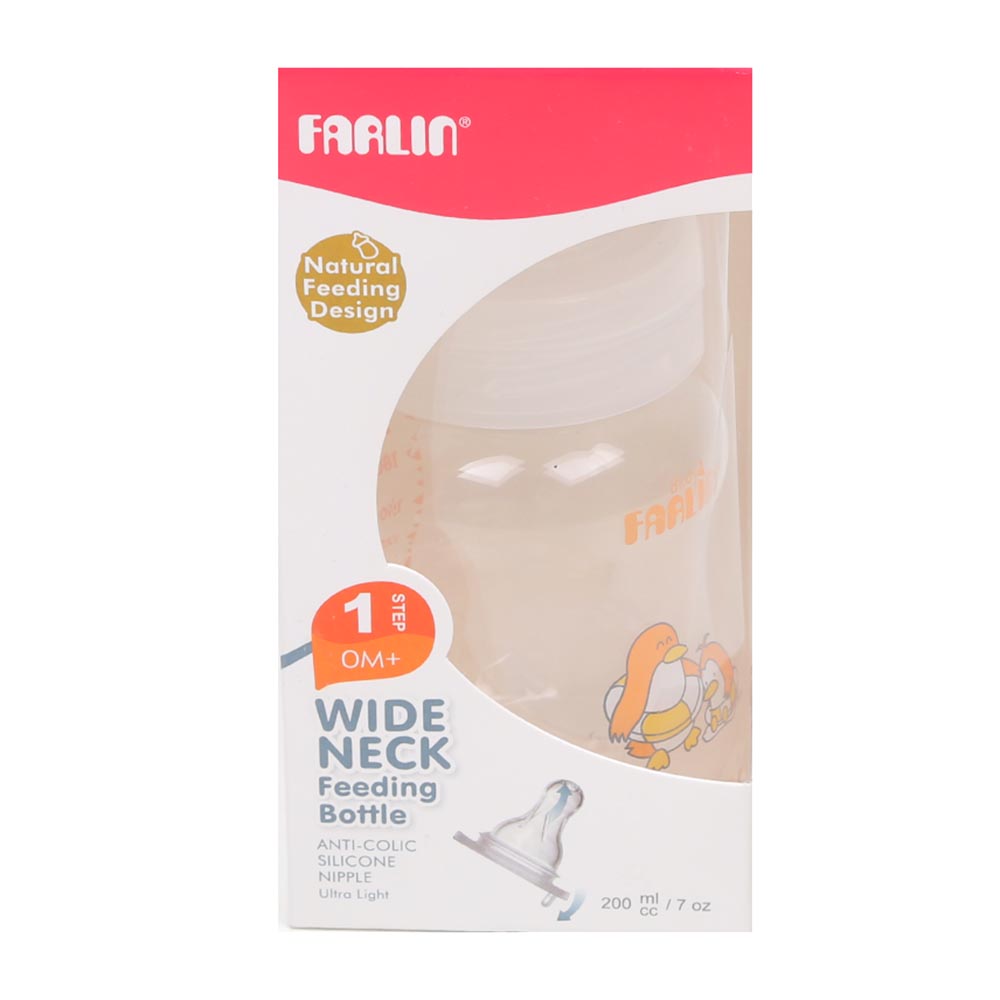 Farlin Feeding Bottle Wide Neck 200Cc Nf-809 - Orange