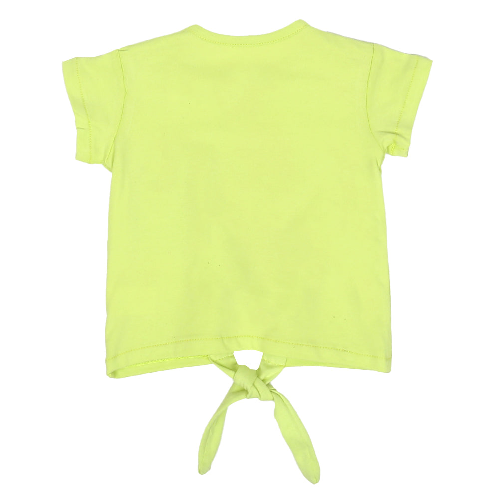 Infant Girls T-Shirt Waves-Sunny Lime