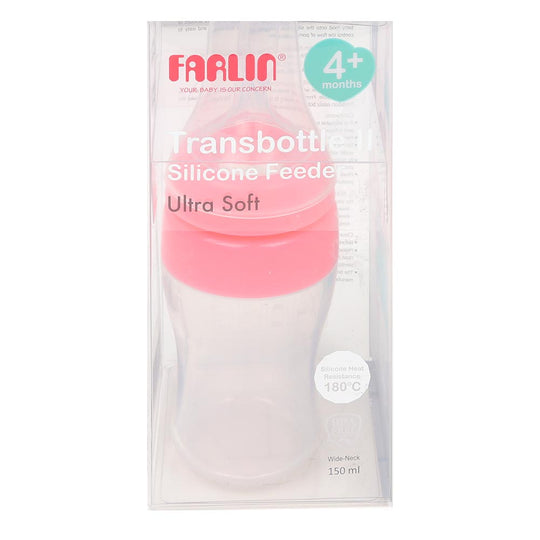 Farlin Transbottle Silicone Feeder 150ml -Pink