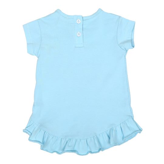 Infant Girls T-Shirt Slow Down- Sky Blue