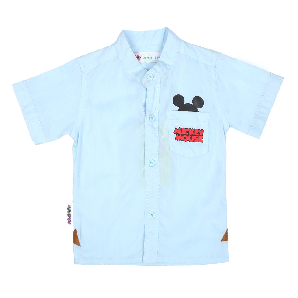 Infant Boys Casual Shirt -Sky Blue