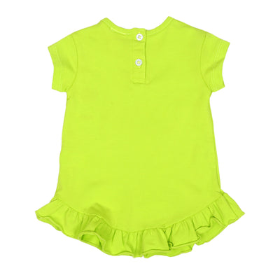 Infant Girls T-Shirt Slow Down-Acid Lime