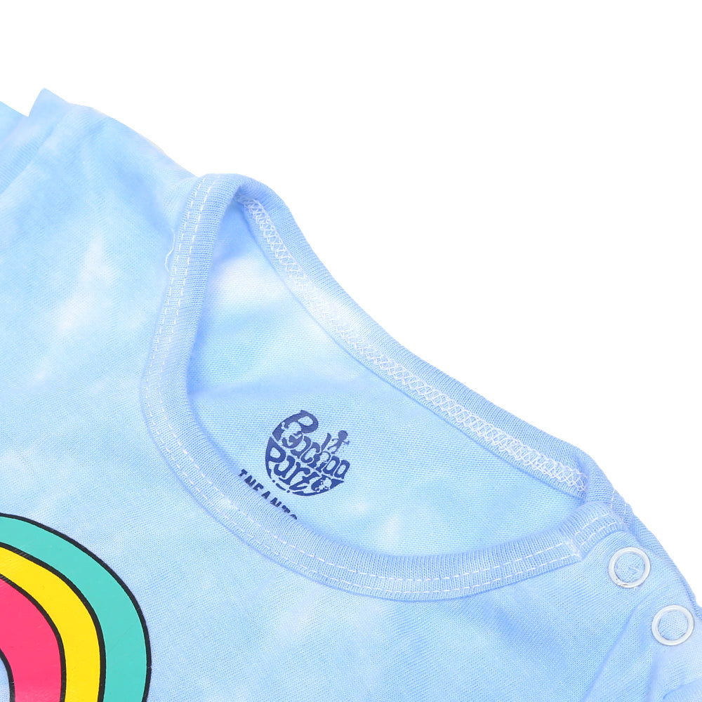 Infant Girls Knitted Night Suit GOOD NIGHT-Blue
