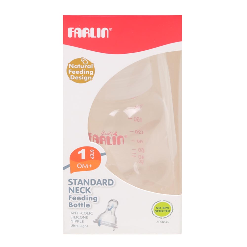 Farlin Slim Waisted Bottle 7 Oz NF-898 - Pink