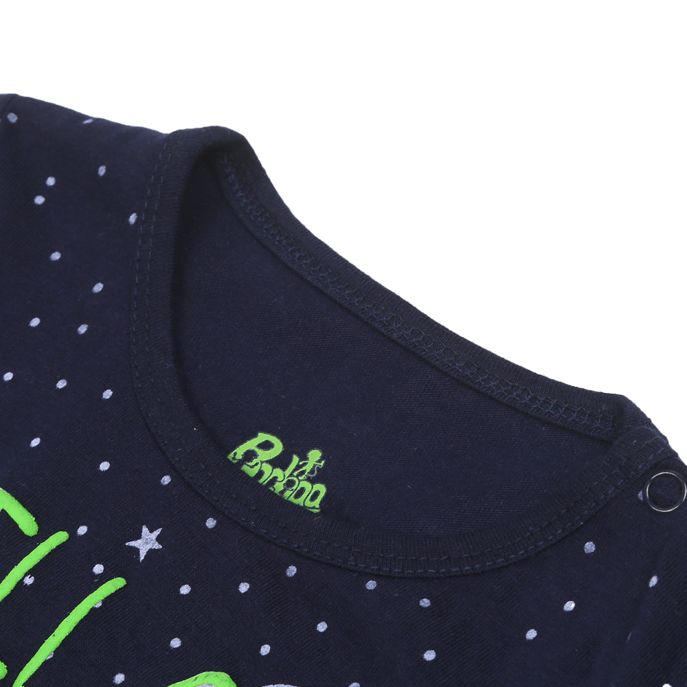 Boys Knitted Nightwear Chill Out-NAVY