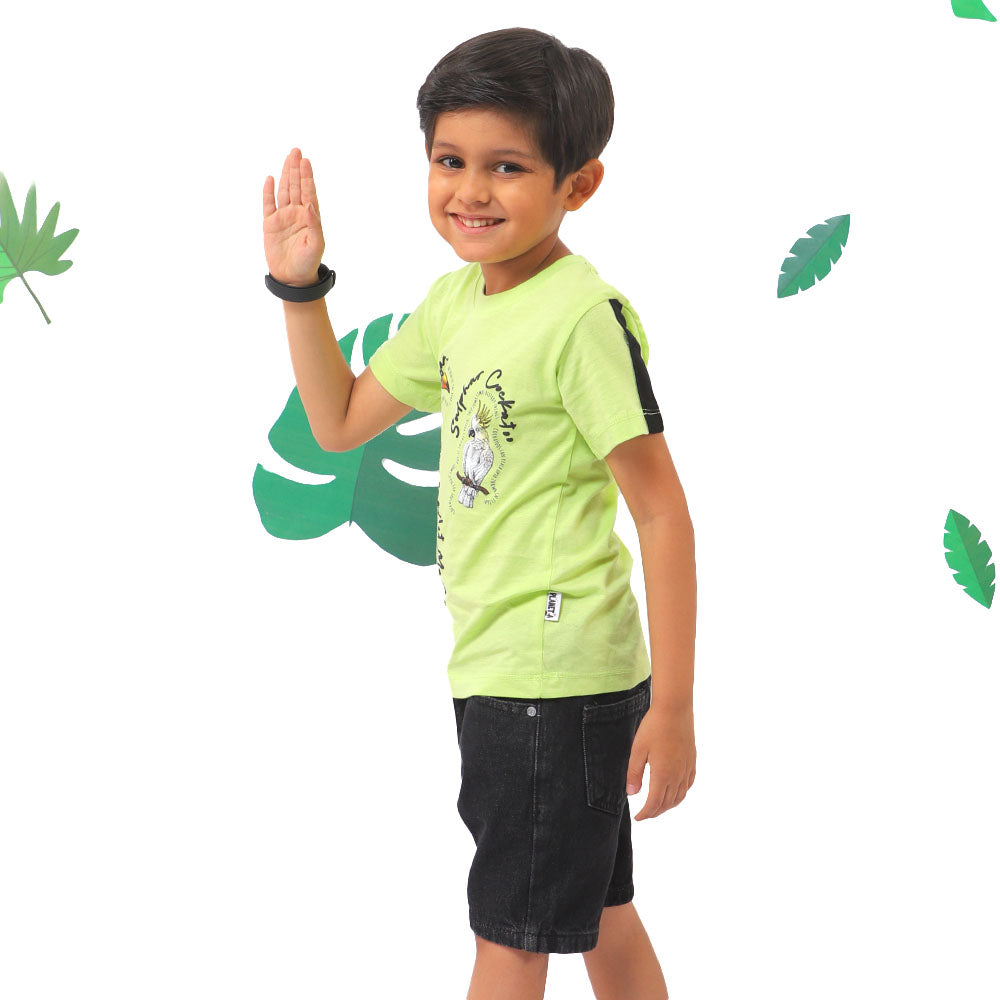 Boys T-Shirt Birdies - Sharp Green