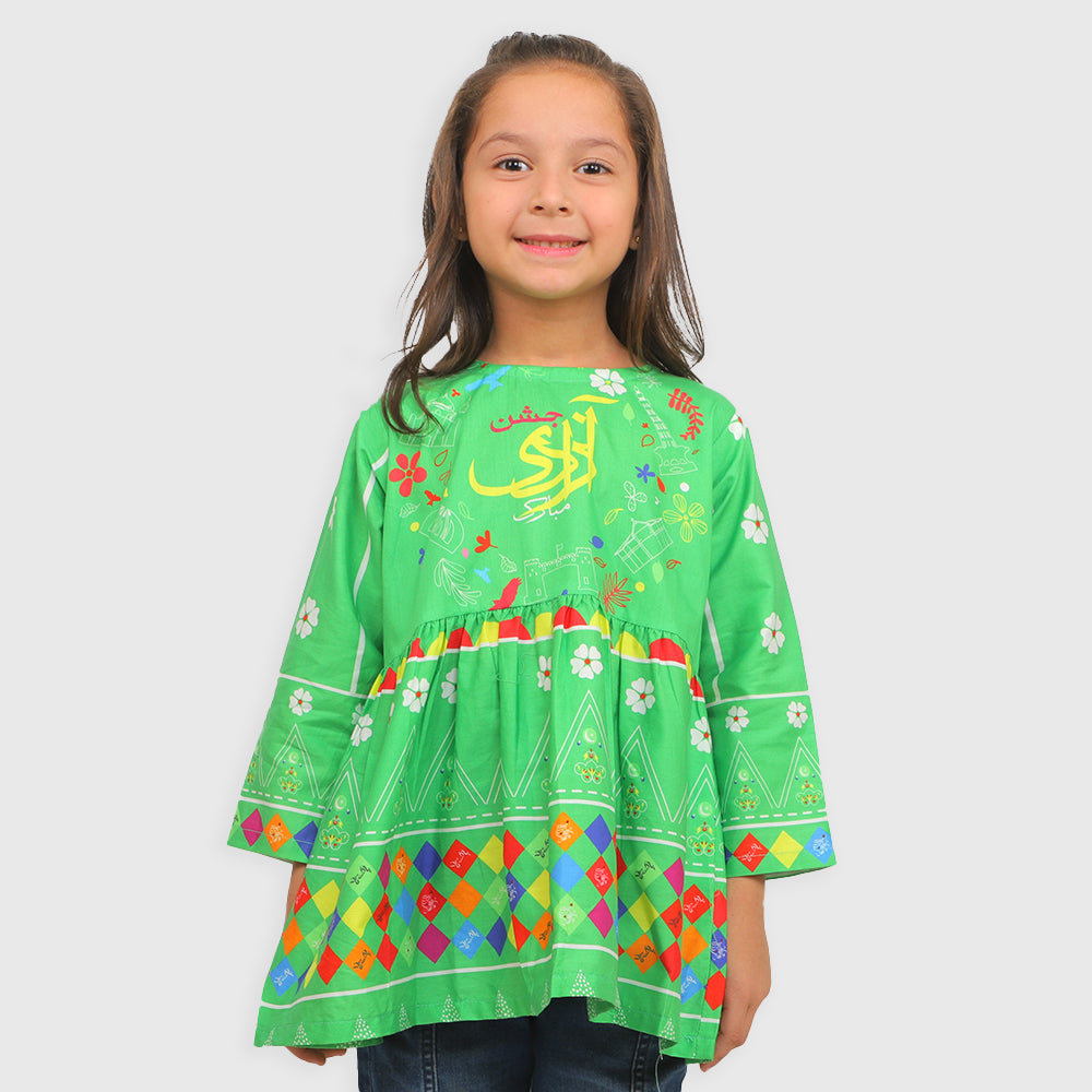 Girls Independence Top Freedom - Green