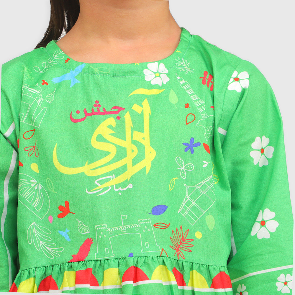Girls Independence Top Freedom - Green