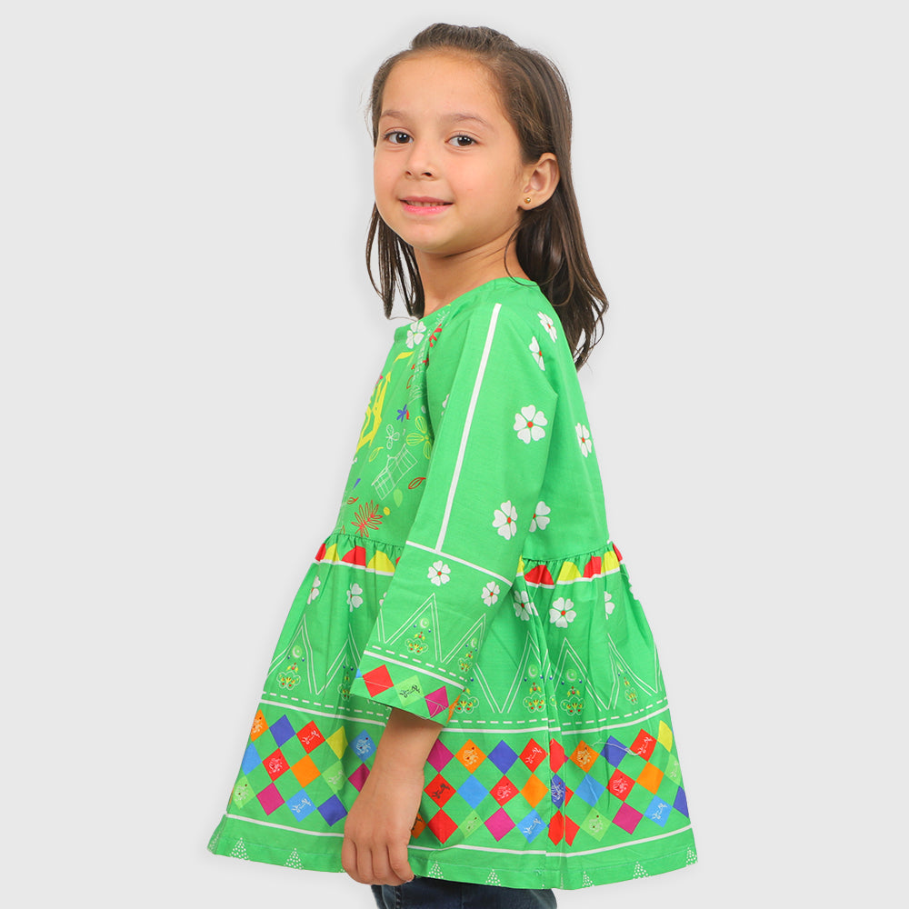 Girls Independence Top Freedom - Green