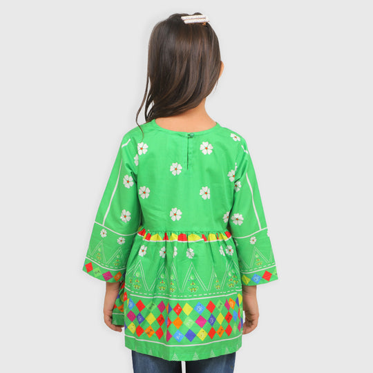 Girls Independence Top Freedom - Green