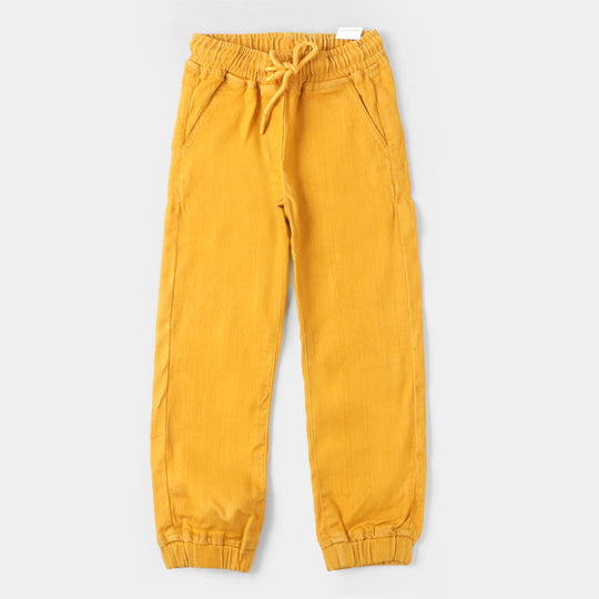 Girls Cotton Jegging Solid - Yellow