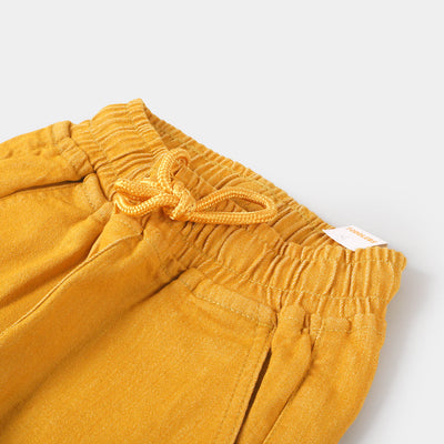 Girls Cotton Jegging Solid - Yellow