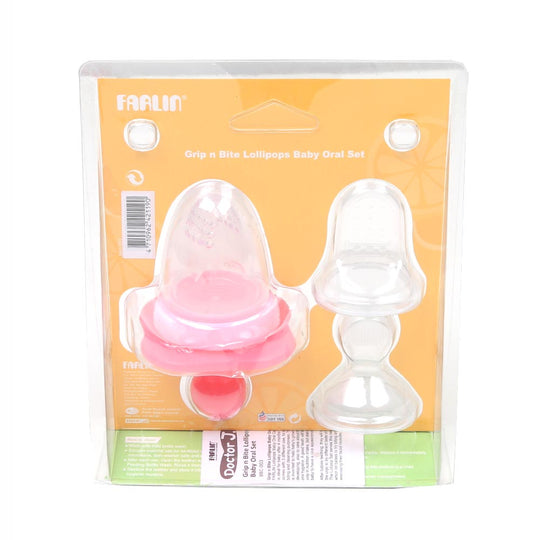 Farlin Grip N Bite Lolipop Baby Oral Set Bbc-003 - Pink