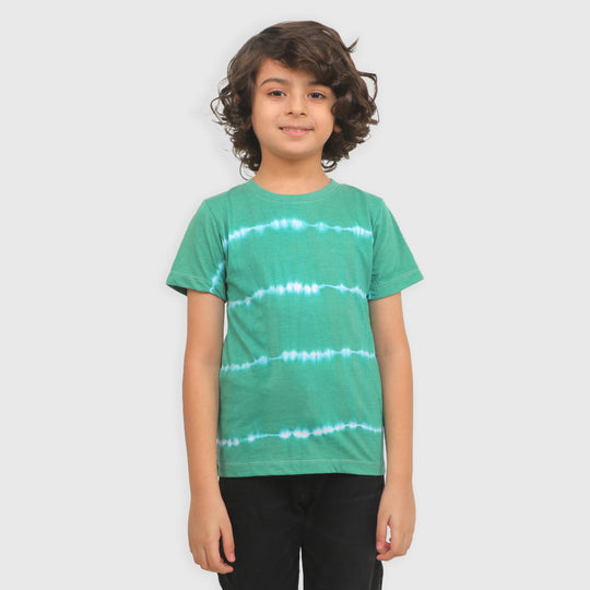 Boys T-Shirt Tie & Dye Stripe