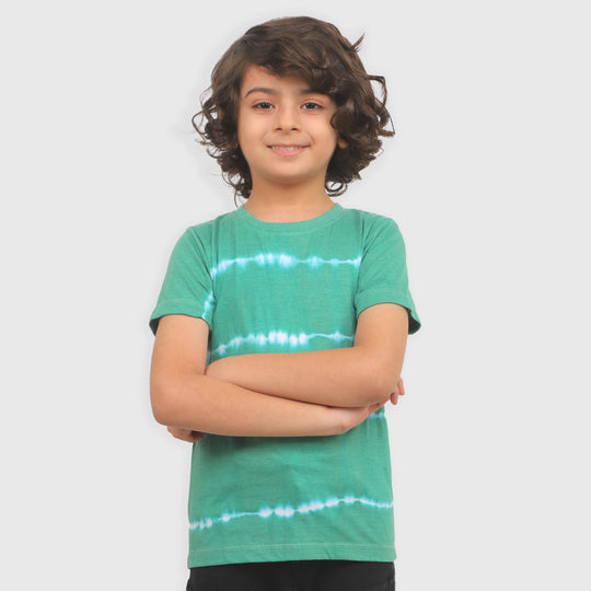 Boys T-Shirt Tie & Dye Stripe