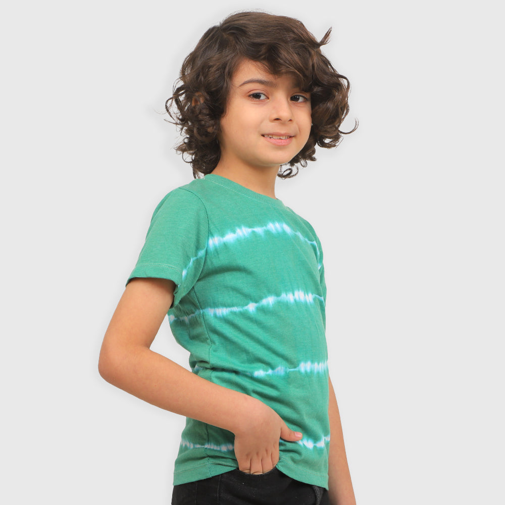 Boys T-Shirt Tie & Dye Stripe