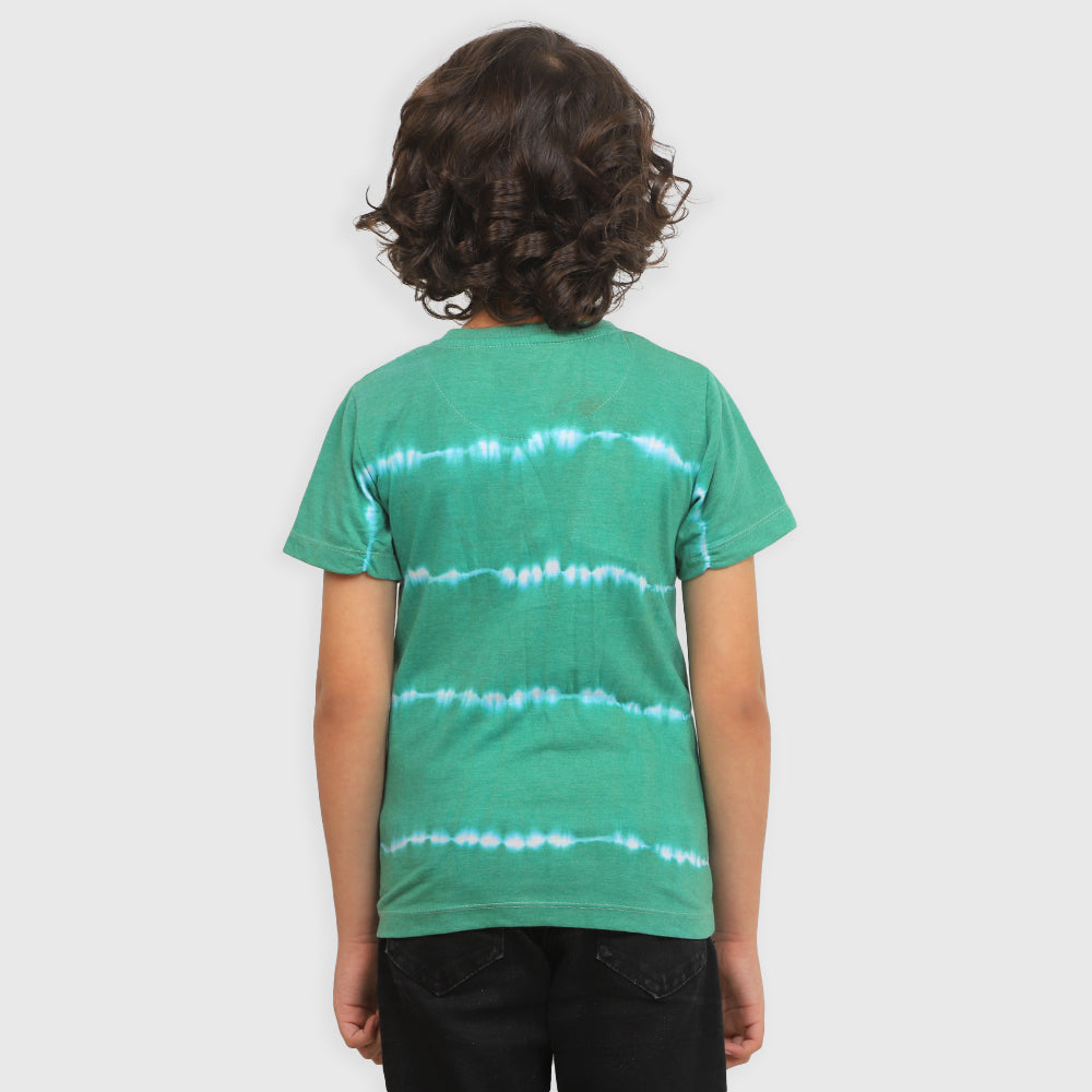 Boys T-Shirt Tie & Dye Stripe