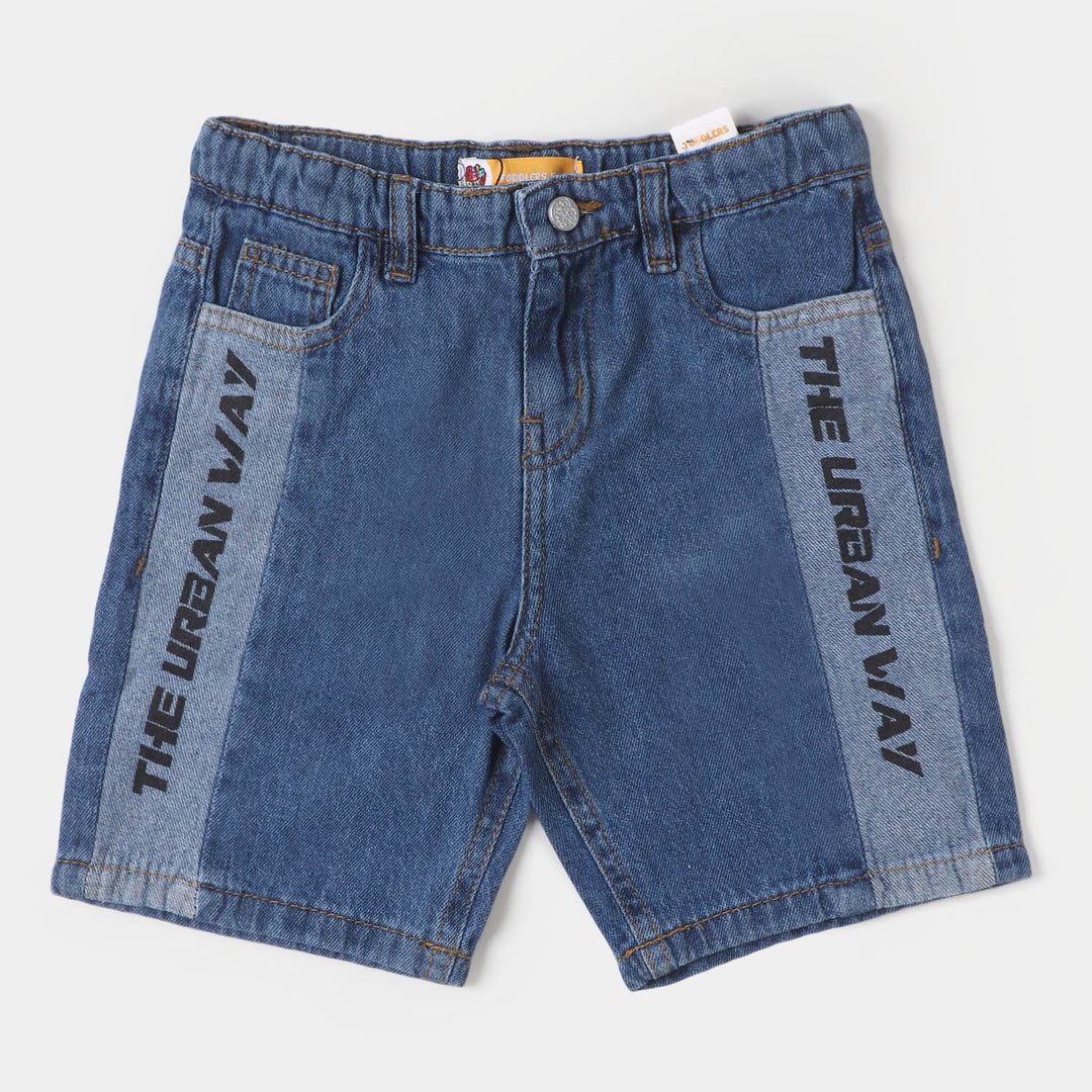 Boys Denim Short The Urban Way - Mid Blue