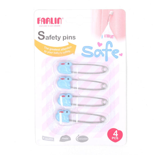 Farlin Four Animal Safety Pins Bf-120 - Blue