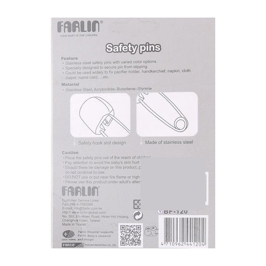 Farlin Four Animal Safety Pins Bf-120 - Pink