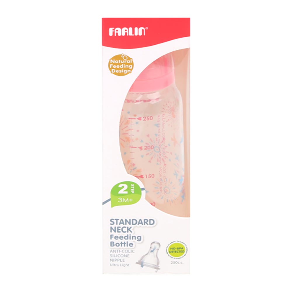 Farlin Pastel Feeding Bottle 9 Oz Nf-767 - Pink