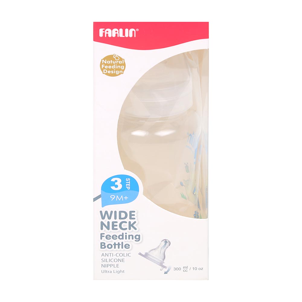 Farlin Feeding Bottle Wide Neck 300Cc Nf-805 - Blue