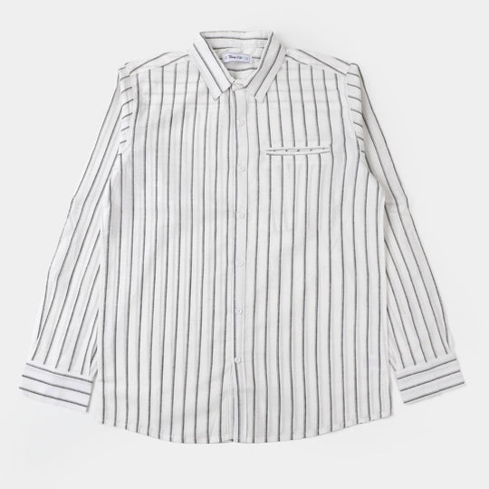 Teens Boys Cotton Casual Shirt Stripes - Striper