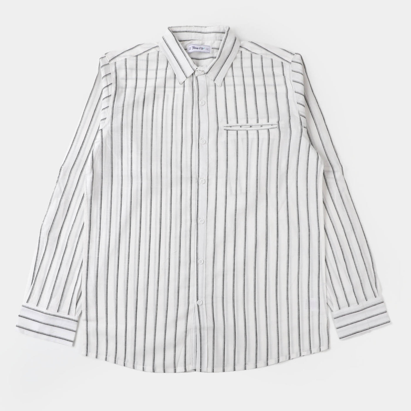 Teens Boys Cotton Casual Shirt Stripes - Striper