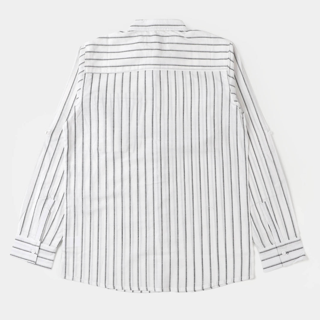 Teens Boys Cotton Casual Shirt Stripes - Striper