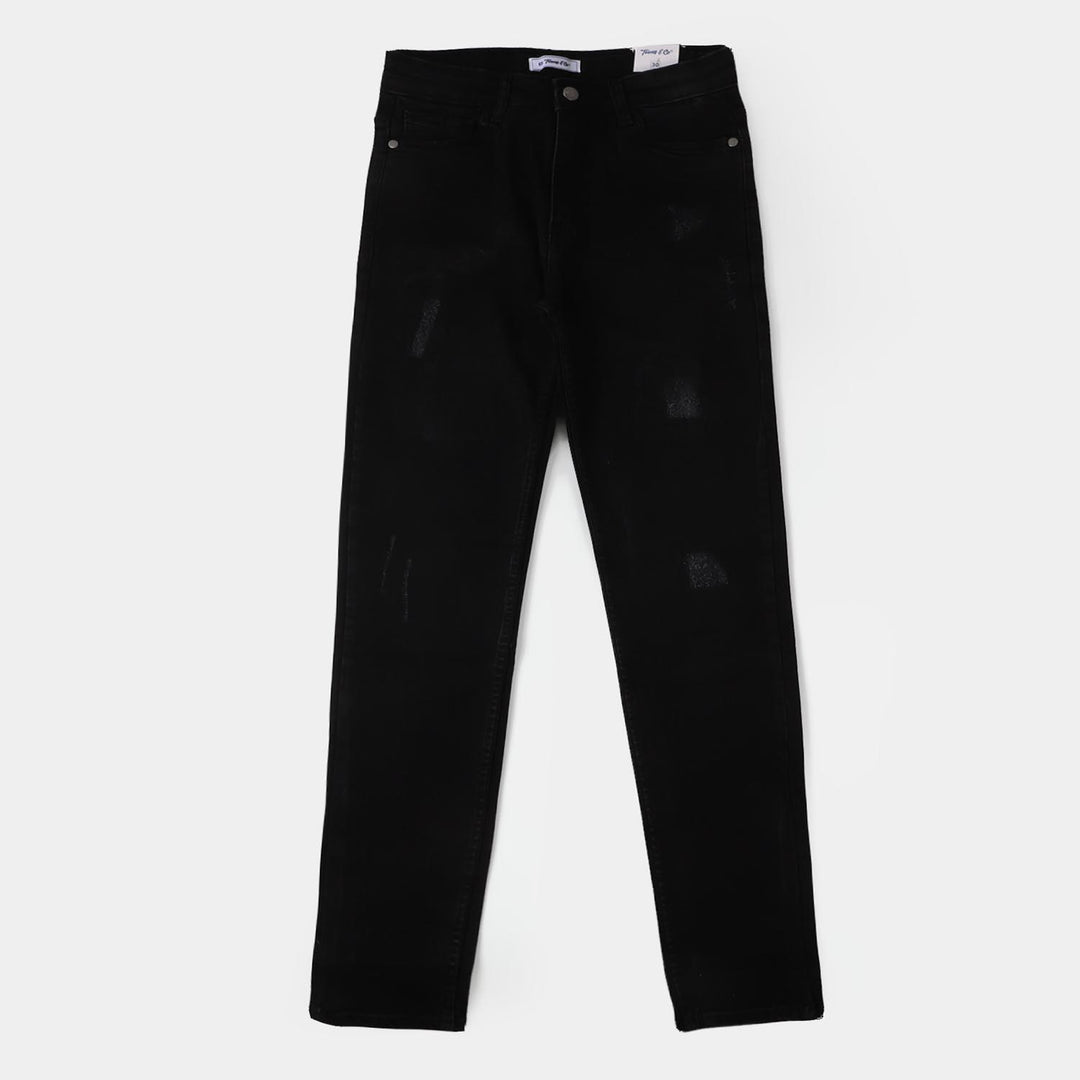 Teens Boys Denim Pant- BLACK