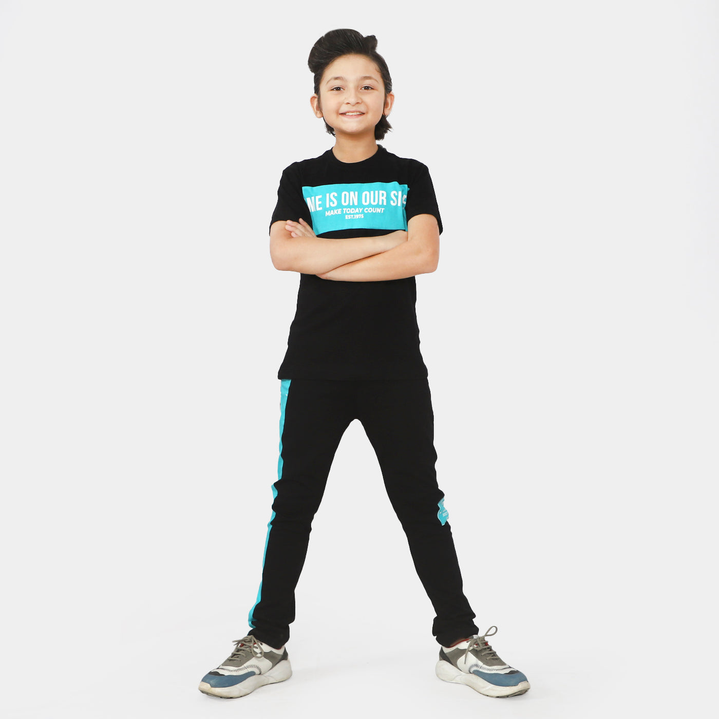 Boys 2 PCs Suit Time | BLACK