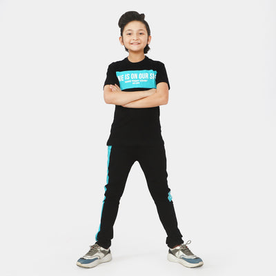 Boys 2 PCs Suit Time | BLACK