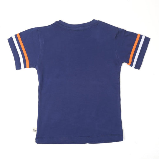 Infant Happy Days T-Shirt For Boys -Navy Blue