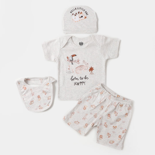 Infant Boys Cotton 4 PCs Set | Safari