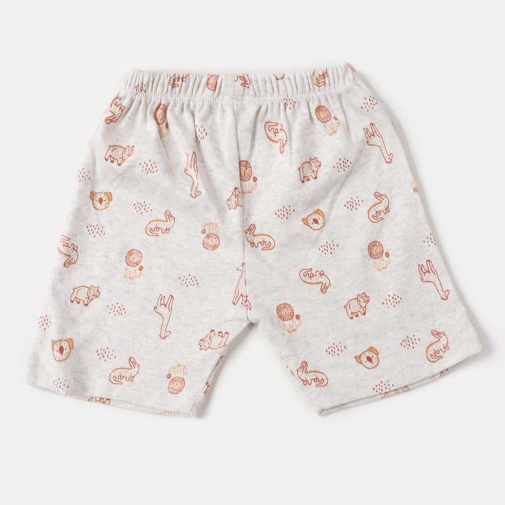 Infant Boys Cotton Short 3 PCs Set | Safari