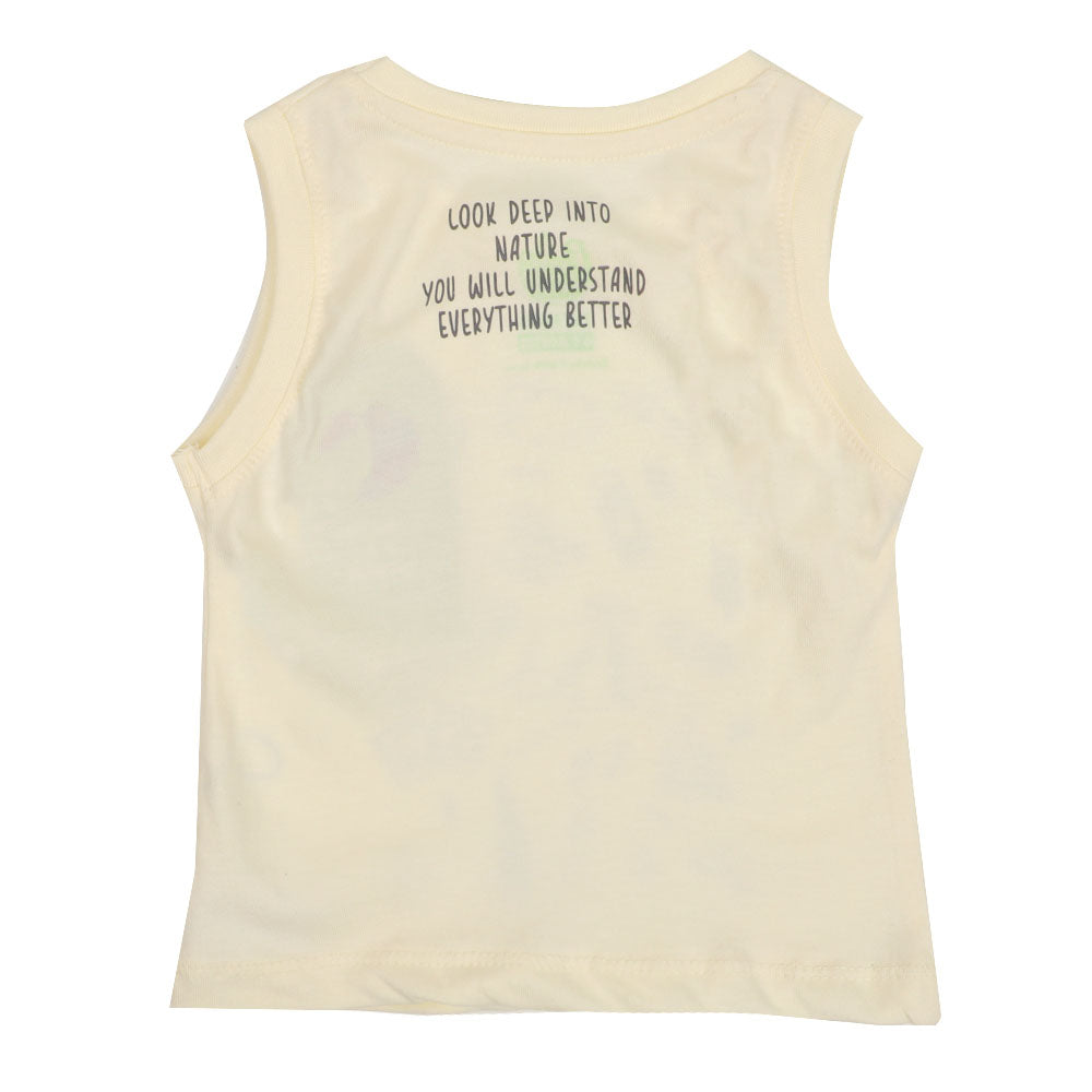 Infant Boys Sando Little Camper- Lemon