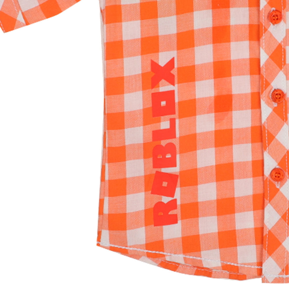 Infant Boys Casual Shirt Roblox - ORANGE