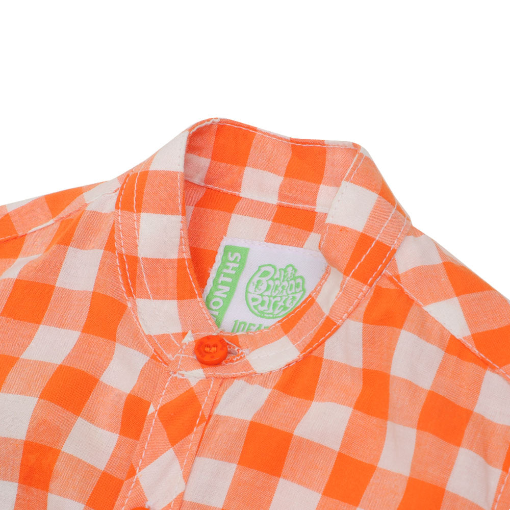 Infant Boys Casual Shirt Roblox - ORANGE