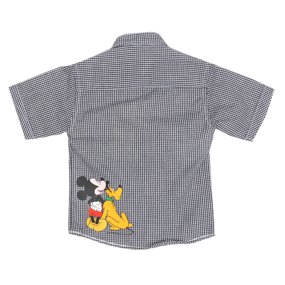 Infant Boys Casual Shirt - Black Check
