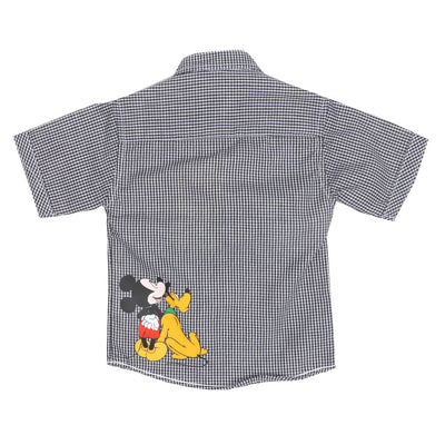 Infant Boys Casual Shirt - Black Check