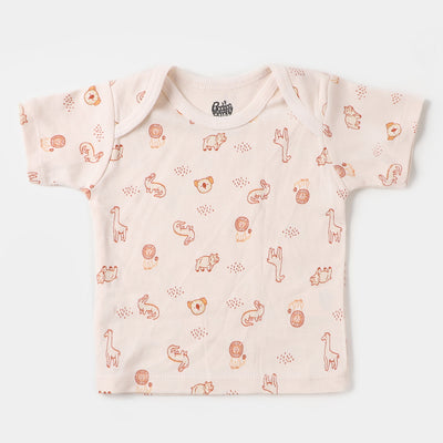 Infant Boys Cotton T-Shirt 3 PCs Set | Safari