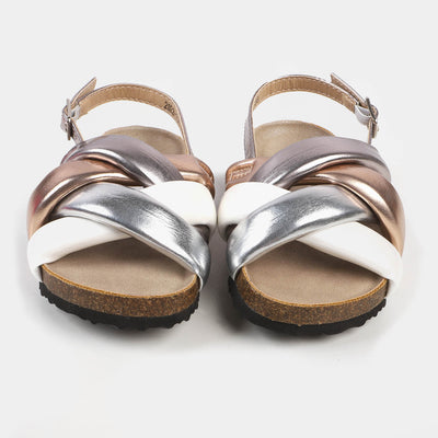 Girls Sandal 2022-194 - Silver/Brown