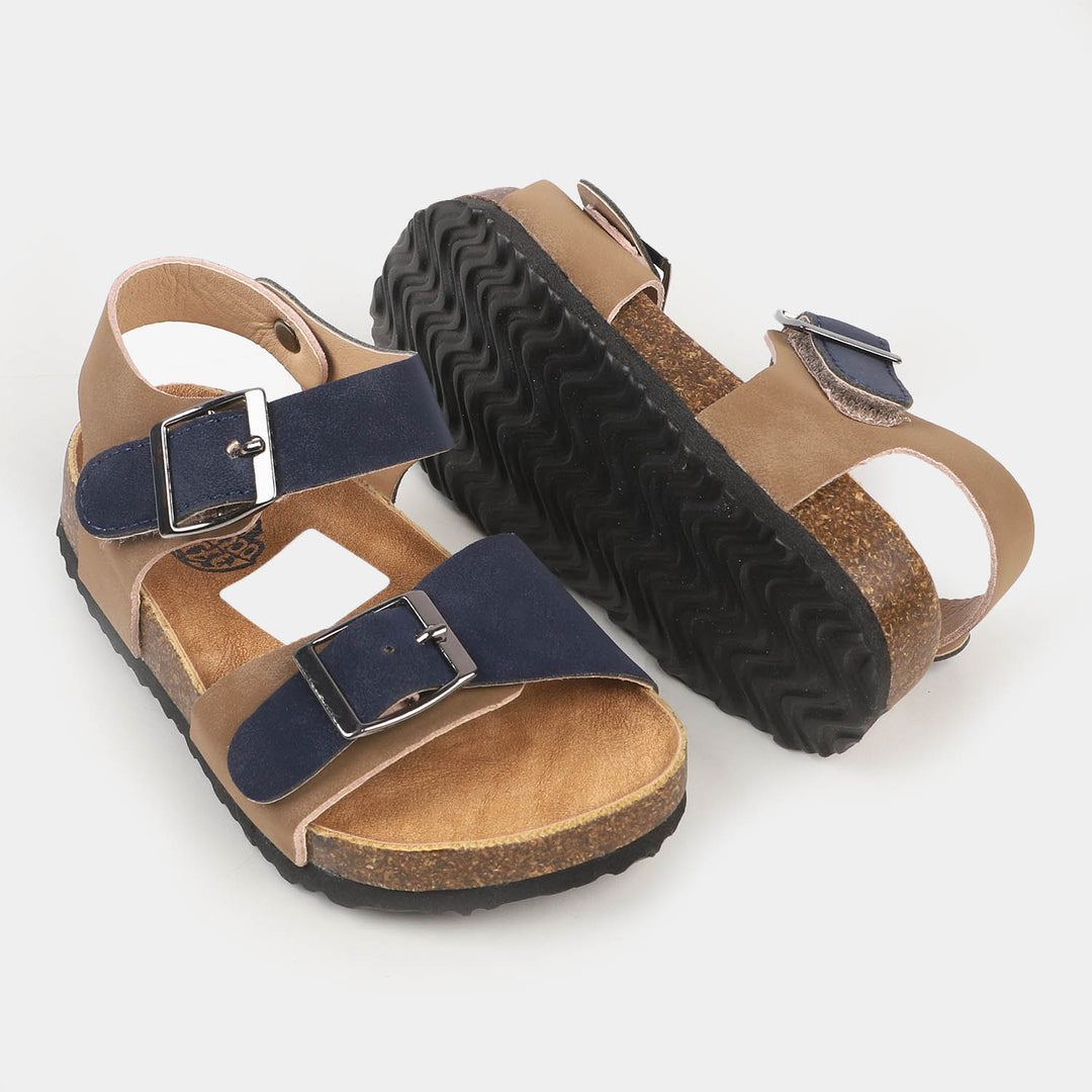 Boys Sandal 2022-184 - Camel/Blue