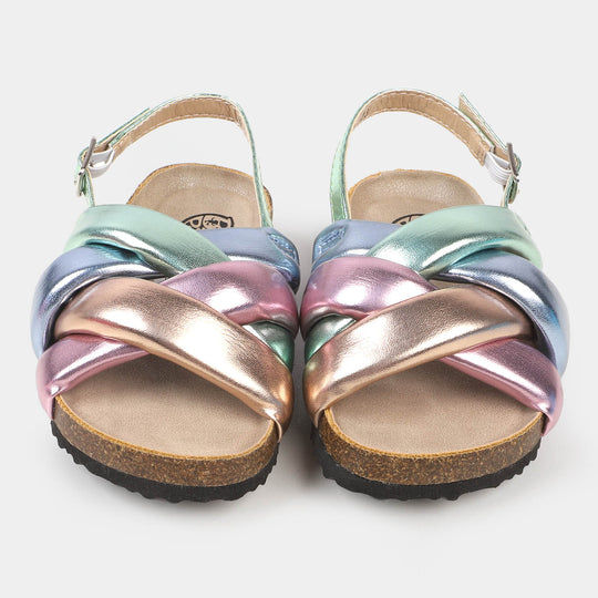 Girls Sandal 2022-194 - Pink/Green