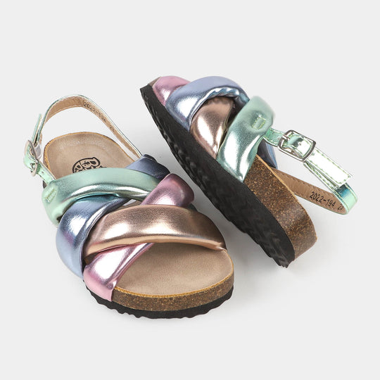 Girls Sandal 2022-194 - Pink/Green