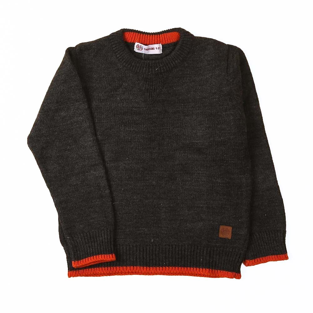 Basic Sweater For Boys - Grey