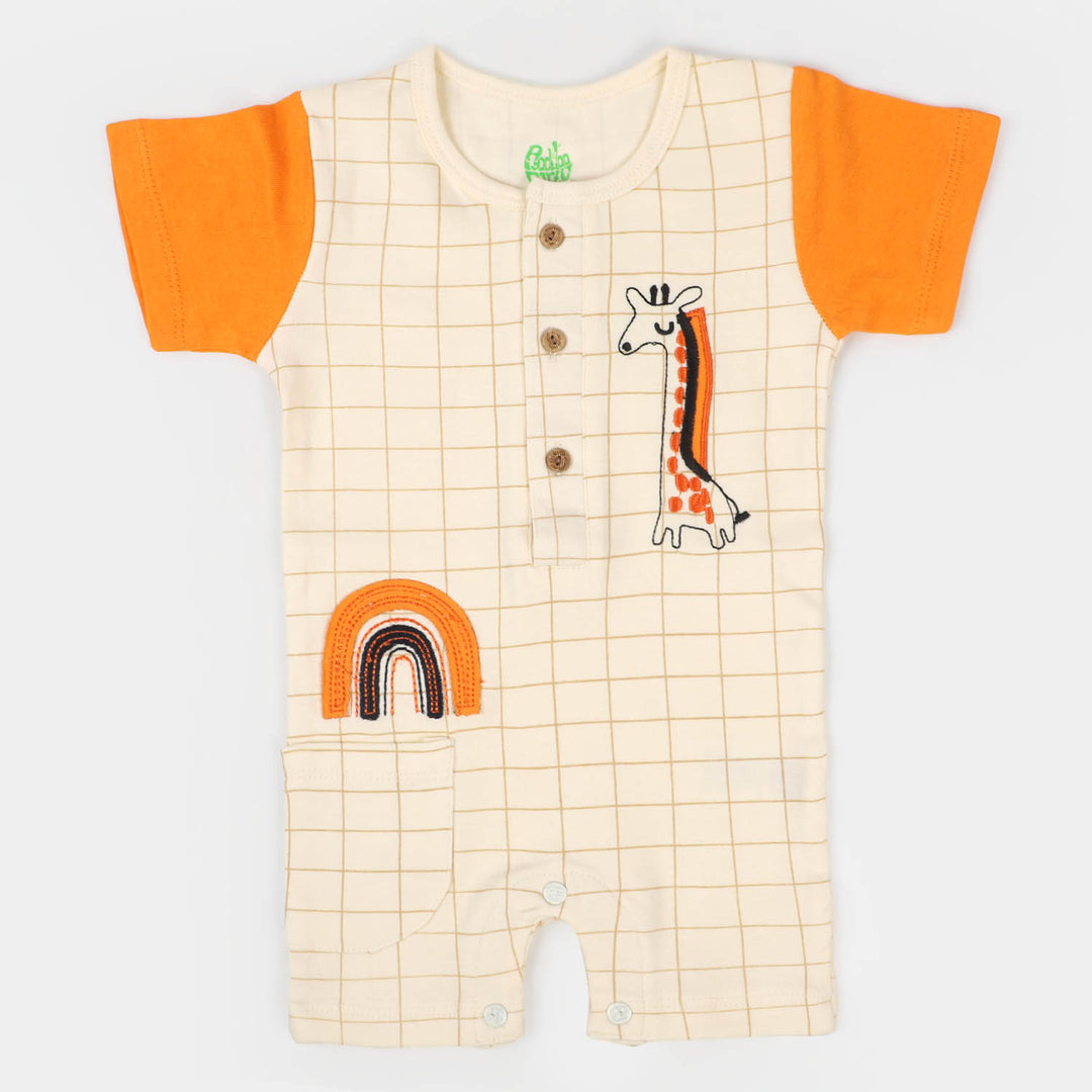 Infant Boys Knitted Romper Zebra & Giraffe - AfterGlow